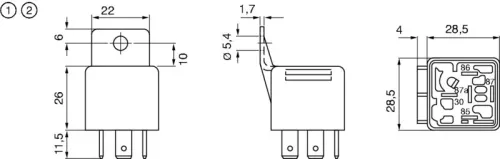 BOSCH Relay (0 332 019 103)