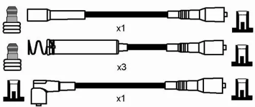 NGK Ignition Cable Kit (0788)