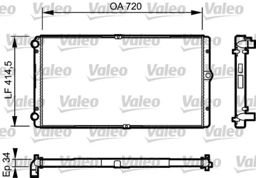 VALEO Radiator, engine cooling (732177)