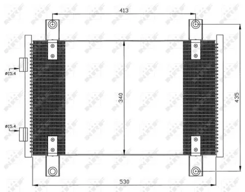 NRF Condenser, air conditioning (35501)