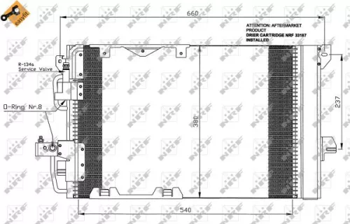 NRF Condenser, air conditioning (35416)