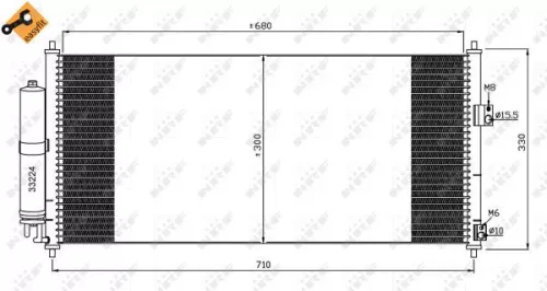 NRF Condenser, air conditioning (35435)