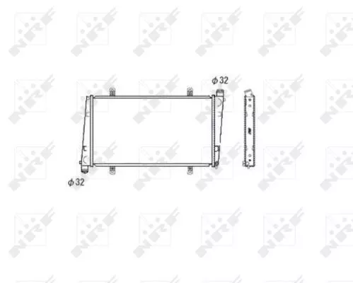 NRF Radiator, engine cooling (53483)
