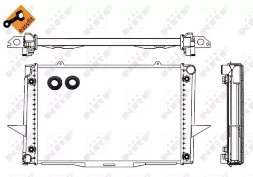 NRF Radiator, engine cooling (539509)