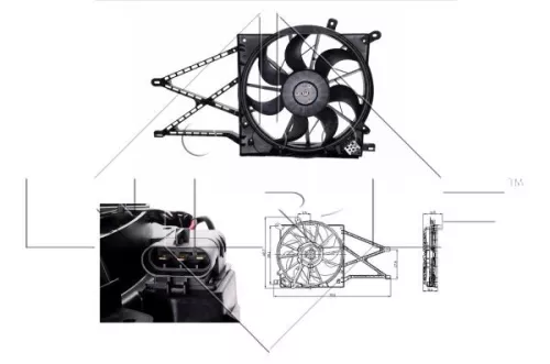 NRF Fan, engine cooling (47015)