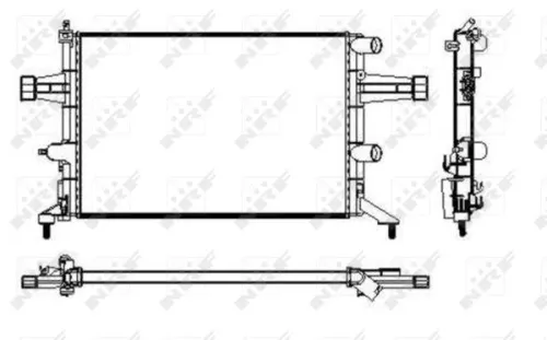 NRF Radiator, engine cooling (53629)