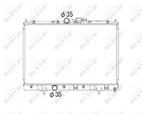 NRF Radiator, engine cooling (53792)