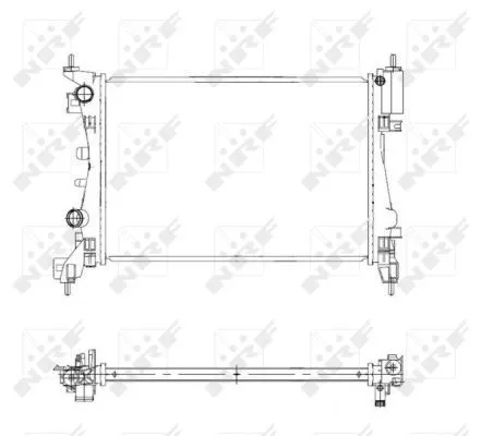 NRF Radiator, engine cooling (55341)