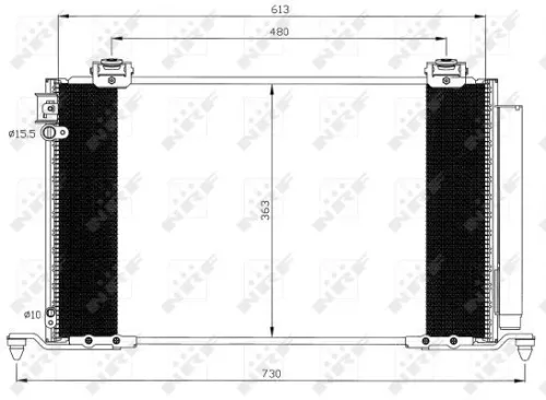 NRF Condenser, air conditioning (35595)