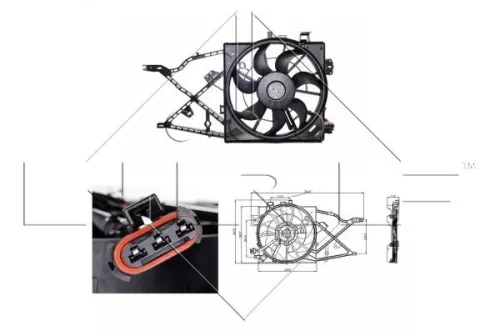 NRF Fan, engine cooling (47014)