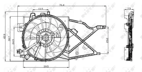 NRF Fan, engine cooling (47014)