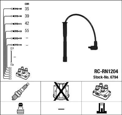 NGK Ignition Cable Kit (6794)