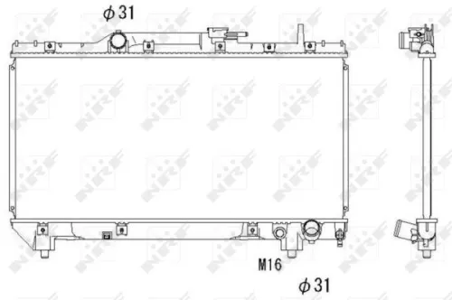 NRF Radiator, engine cooling (517590)