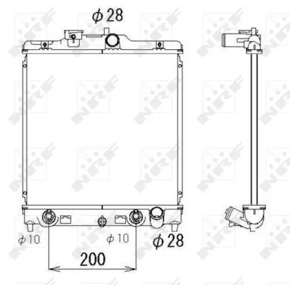 NRF Radiator, engine cooling (536355)