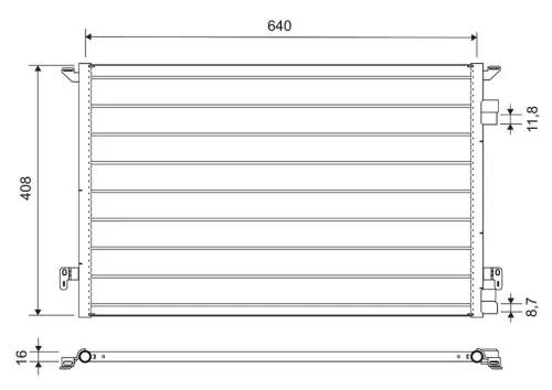 VALEO Condenser, air conditioning (817648)
