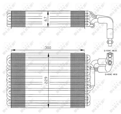 NRF Evaporator, air conditioning (36030)