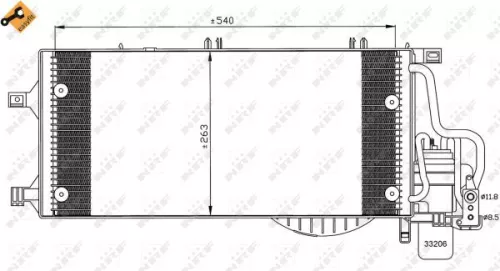 NRF Condenser, air conditioning (35531)
