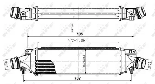 NRF Charge Air Cooler (30780)