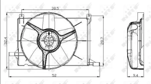 NRF Fan, engine cooling (47009)