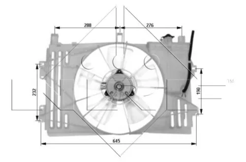 NRF Fan, engine cooling (47053)