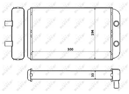 NRF Heat Exchanger, interior heating (53562)
