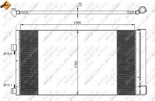 NRF Condenser, air conditioning (35890)