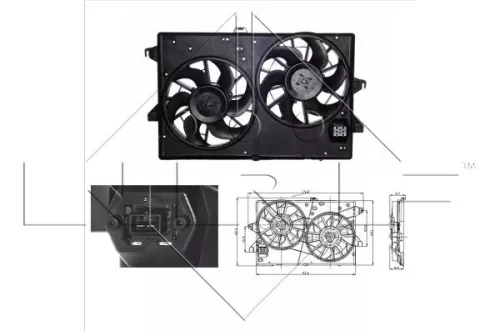 NRF Fan, engine cooling (47003)