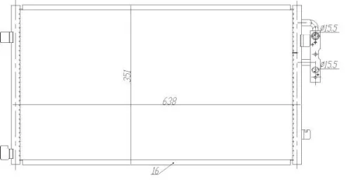 NRF Condenser, air conditioning (350467)