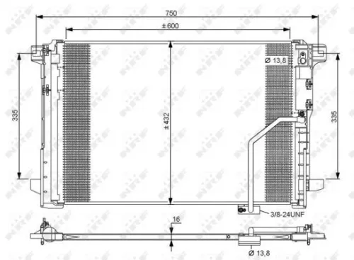 NRF Condenser, air conditioning (35793)