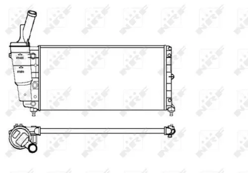 NRF Radiator, engine cooling (53226)