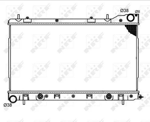 NRF Radiator, engine cooling (53711)