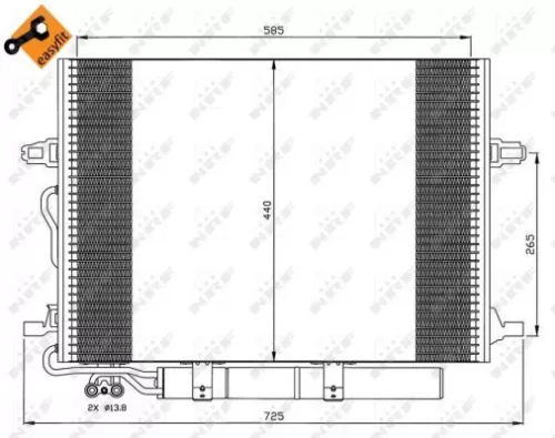 NRF Condenser, air conditioning (35517)