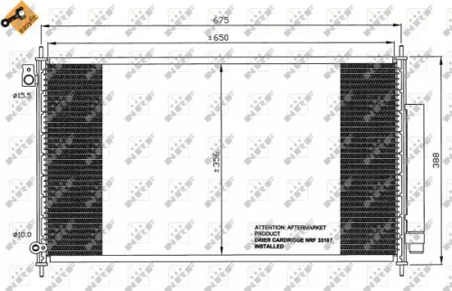 NRF Condenser, air conditioning (35559)