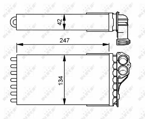 NRF Heat Exchanger, interior heating (53557)