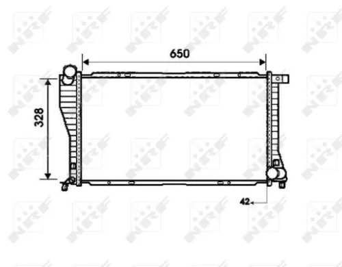 NRF Radiator, engine cooling (53723)