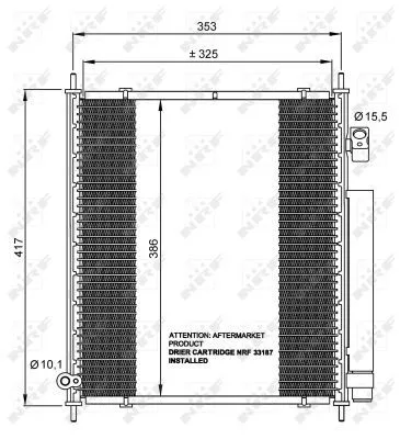 NRF Condenser, air conditioning (35562)