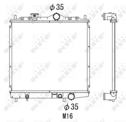 NRF Radiator, engine cooling (506557)