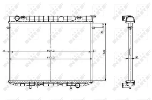 NRF Radiator, engine cooling (519532)