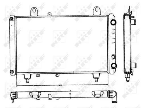 NRF Radiator, engine cooling (58749)