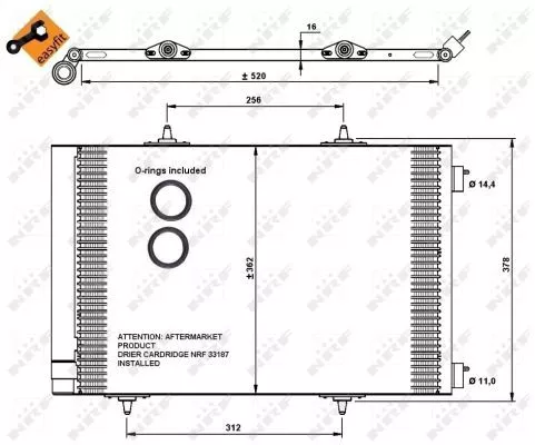 NRF Condenser, air conditioning (35779)