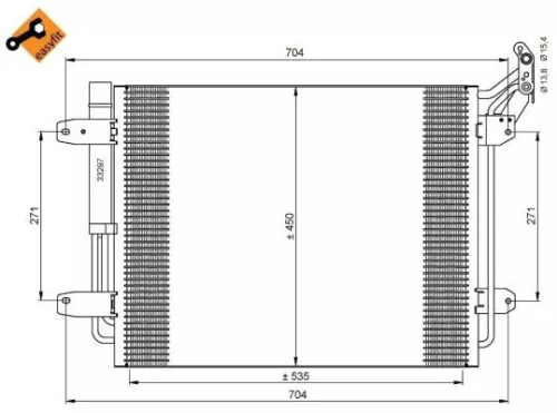 NRF Condenser, air conditioning (35848)