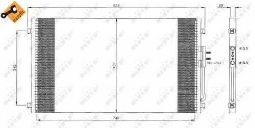 NRF Condenser, air conditioning (35383)