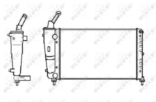 NRF Radiator, engine cooling (53619)