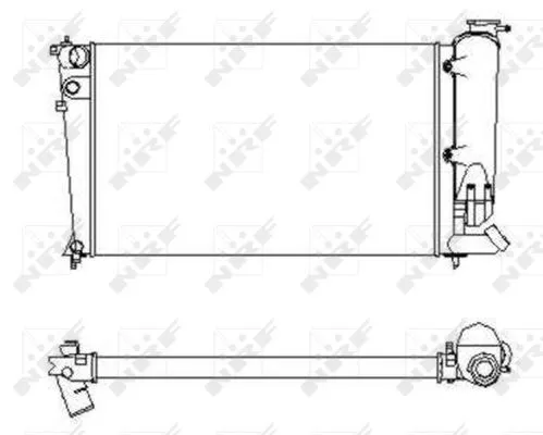 NRF Radiator, engine cooling (58922)
