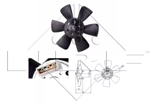 NRF Fan, engine cooling (47391)