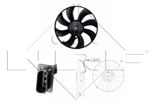 NRF Fan, engine cooling (47410)