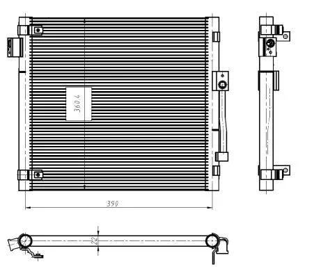 NRF Condenser, air conditioning (350447)
