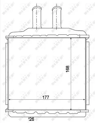 NRF Heat Exchanger, interior heating (54270)
