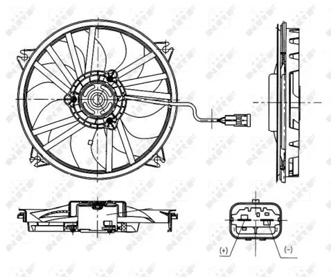 NRF Fan, engine cooling (47665)