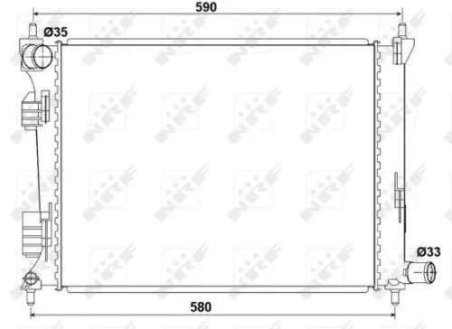 NRF Radiator, engine cooling (53166)